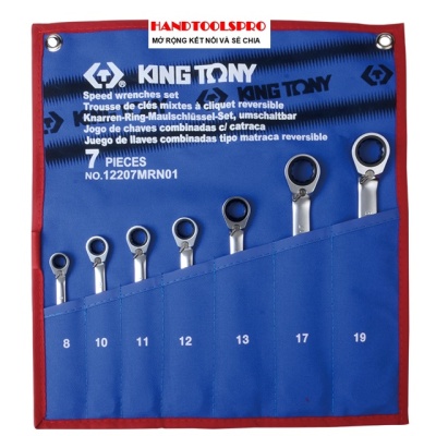 Bộ vòng miệng tự động 7 chi tiết 8-19mm Kingtony 12207MRN01